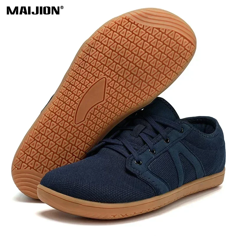 Men's Minimalist Barefoot Sneakers Wide Fit Zero Drop Sole Optimal Relaxation Cross Trainer Wide Toe Box