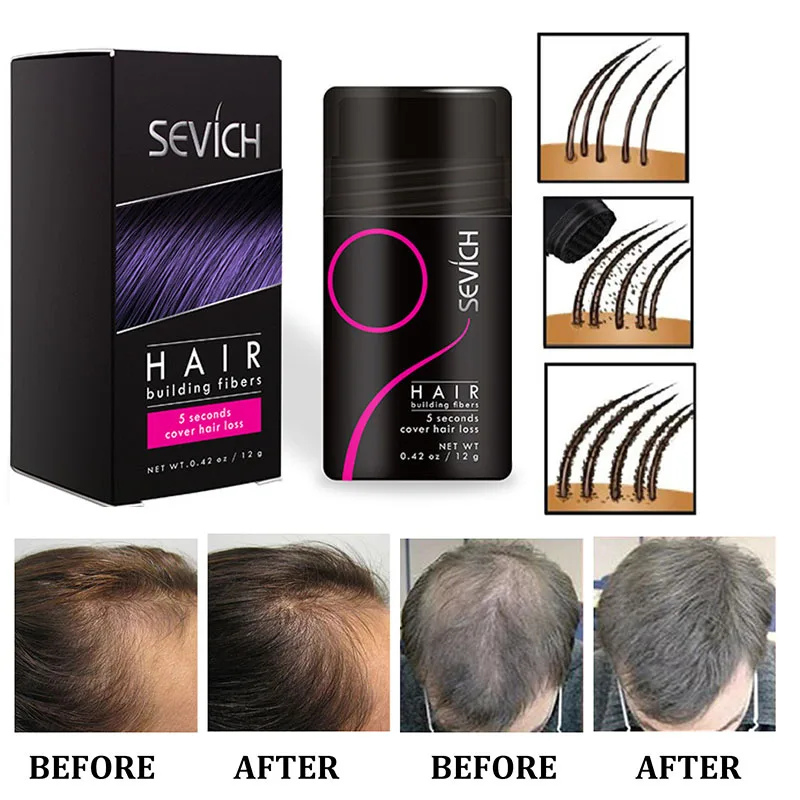 Dense hair fiber powder increases hair volume dense and dense hair care powder plant fiber powder