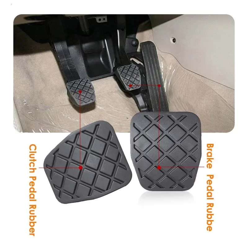 Manual Brake Clutch Pedal Rubber Sleeve Non-Slip Mat For VW Jette Passat Tiguan I Golf 6 MK6 Superb Octavia