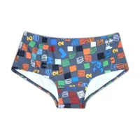Sexy été hommes maillots de bain maillots de bain carré Graffiti Surf maillot de bain Boxer slips Bikini Shorts plage troncs Boardshorts coupe brésilienne 5