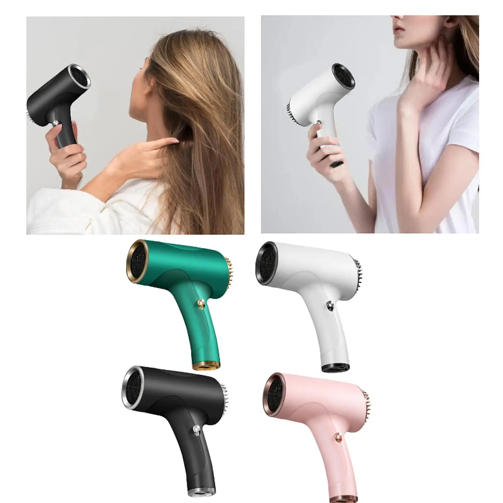 Rechargeable Cordless Hair Dryer Two Speeds Portable Powerful Blow Dryer for Home Dormitory Travel Use Rechargeable Cordless Hair Dryer Two Speeds Portable Powerful Blow Dryer for Home Dormitory Travel Use