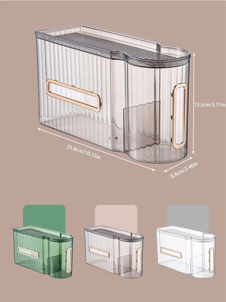 Wall Mounted Tissue Boxes Light Luxury Punch-Free 2In1 Tissue Trash Bag Storage Case Home Toilet Paper Storage Rack Napkin Box 4