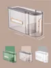 Wall Mounted Tissue Boxes Light Luxury Punch-Free 2In1 Tissue Trash Bag Storage Case Home Toilet Paper Storage Rack Napkin Box 4