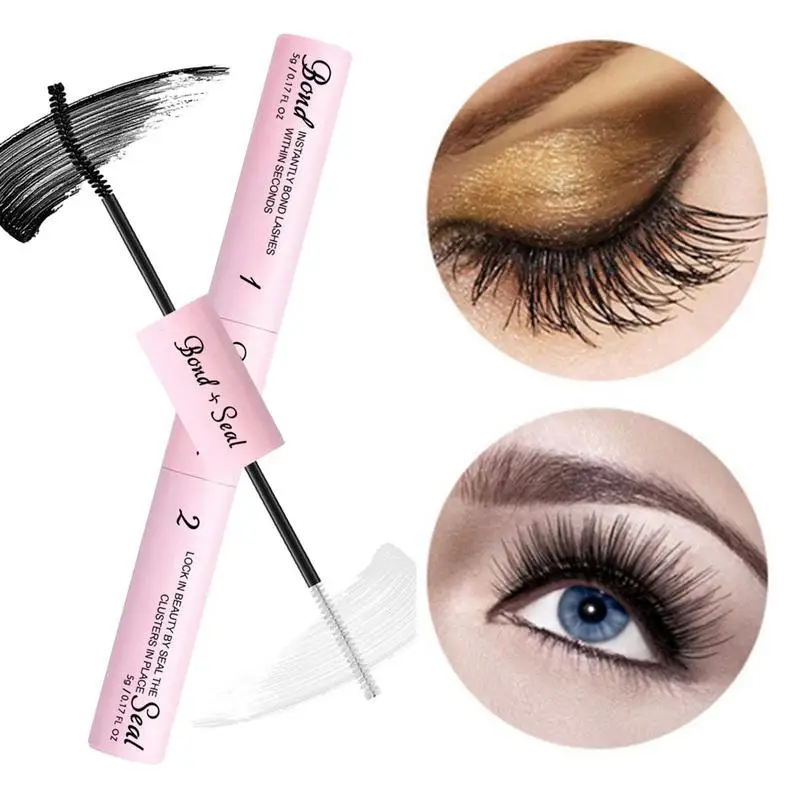 

2 In 1 Lash Glue Waterproof Double End Lashes Glue Strong Hold And Long Lasting Lash Glue For DIY Eyelash Extensions At Home