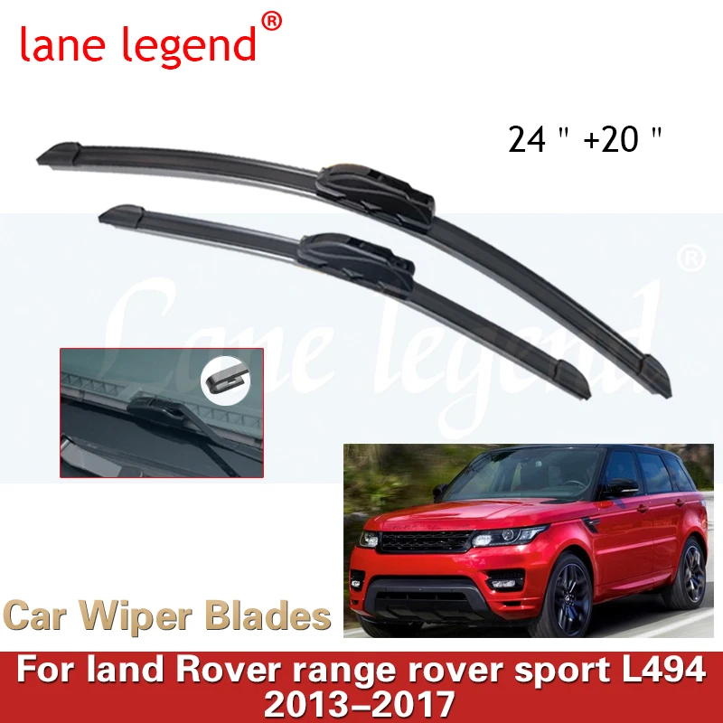 

Car Wiper Blade For land Rover range rover sport L494 24"+20" 2013-2017Auto Windscreen Windshield Wipers Blades Window Wash Arms