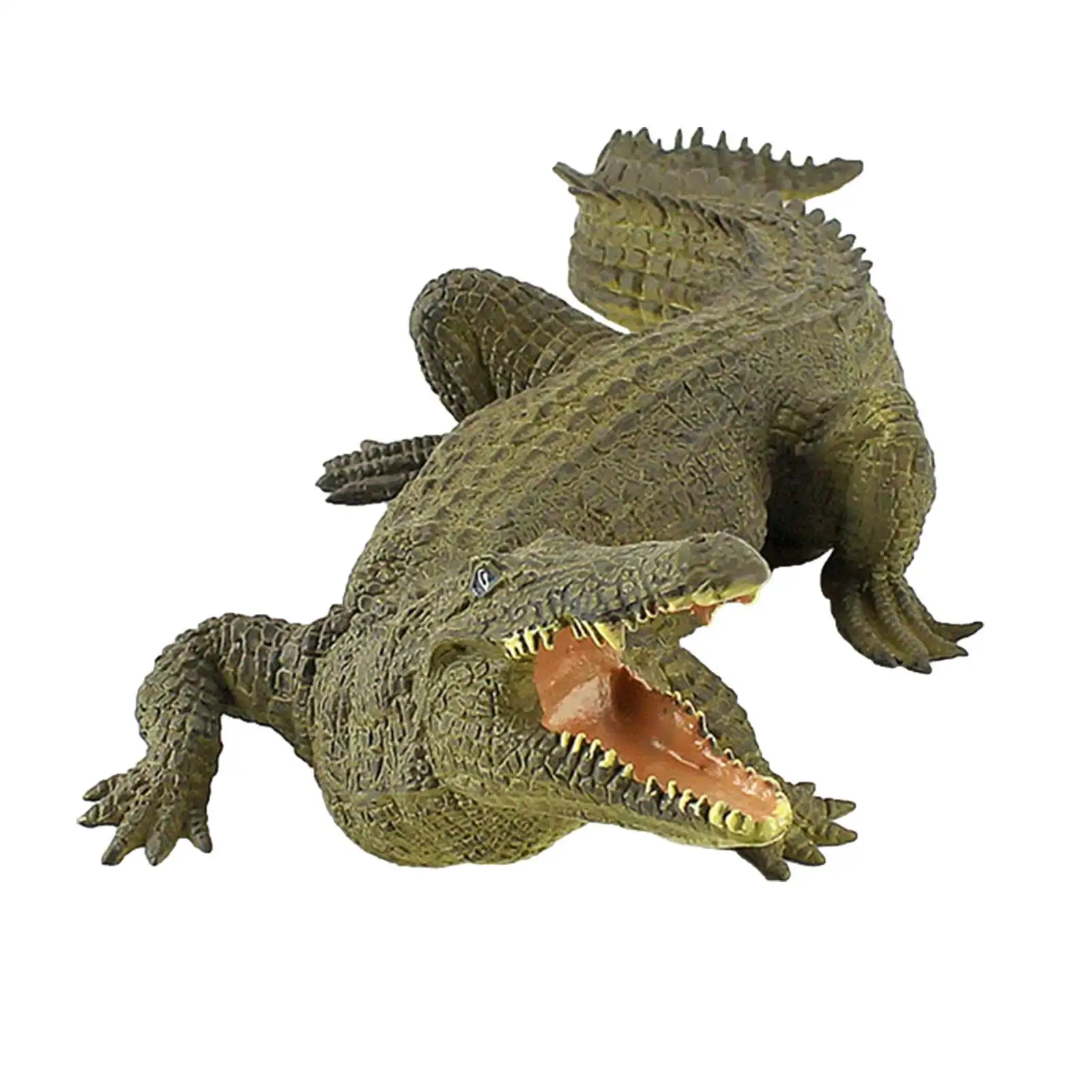 7.2inch Simulation Crocodile Figurine Animal Action Figure Toys Fidgets Plastic Wild Life Model Educational Figurine Gift