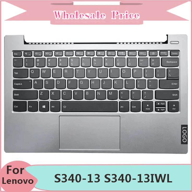 

New Original For Lenovo Ideapad S340-13 S340-13IWL S340-13IML Laptop Palmrest Case Keyboard US English Version Upper Cover