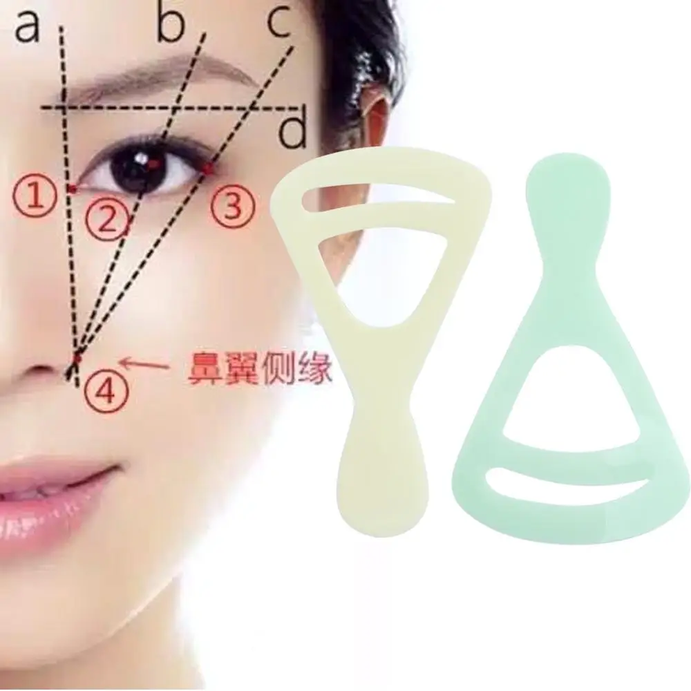 휴대용 DIY 메이크업 도구 유연한 눈썹 모양 만들기 틀 눈썹 스텐실 세트 눈썹 그리기 카드 눈썹 모양 템플릿