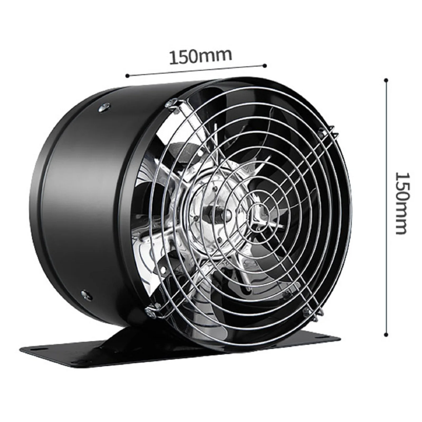 

Extractor Duct Fan Exhaust Fan Reinforced Strong Strong Suction Strong Wind Thickened With Base 150mm 220V 40W