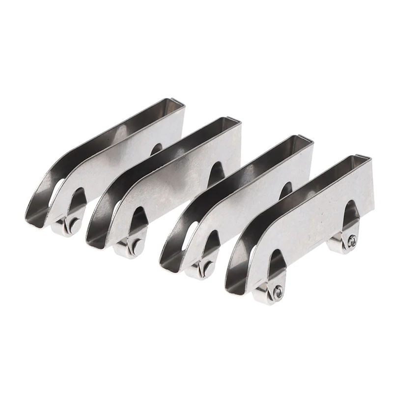 Stainless Steel Pulley Glass Sliding Door Wheel Clamp Track Roller Runner 4pc For Display Cabinet Mobile Counter Repair Part