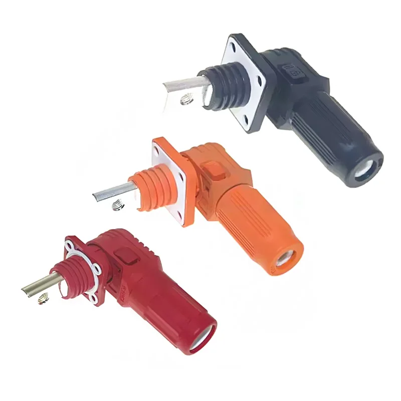 60-450A Copper Busbar Thread Energy Storage Connector Single Core High Current Terminal Block Wall Mounted Power Output Plug
