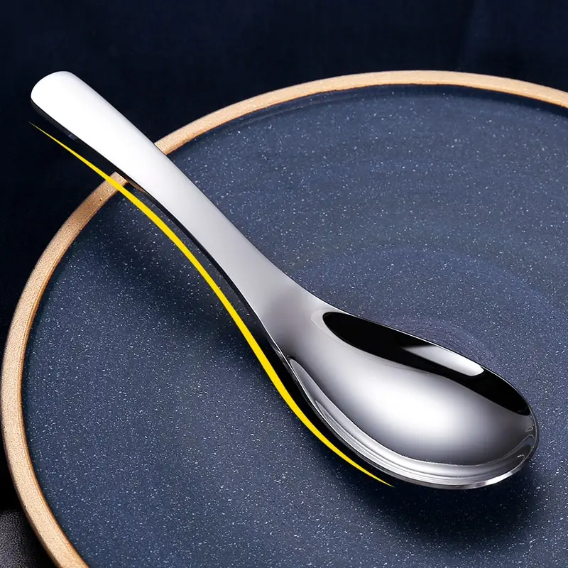 5pcs 304 Stainless Steel Spoons Dinner Spoon Spoons Thickened Coffee Spoon Dessert Kitchen Tableware Set stainless steel spoon cutlery set