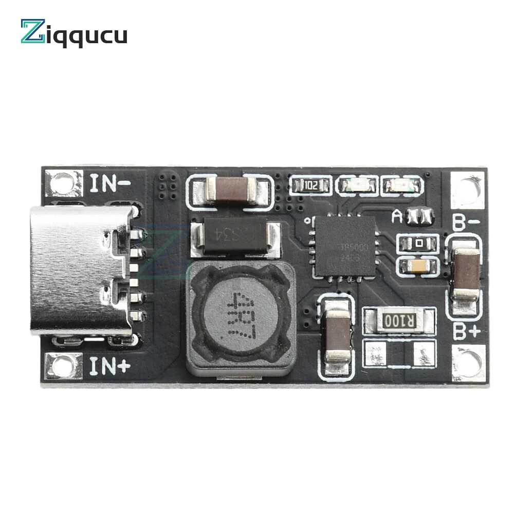 【Factory-direct】 TP5000 4.2V/3.6V 1A Li-ion Charging Board Type C Interface DC 4.5-9V to 4.2V/3.6V Step Down Charger Module