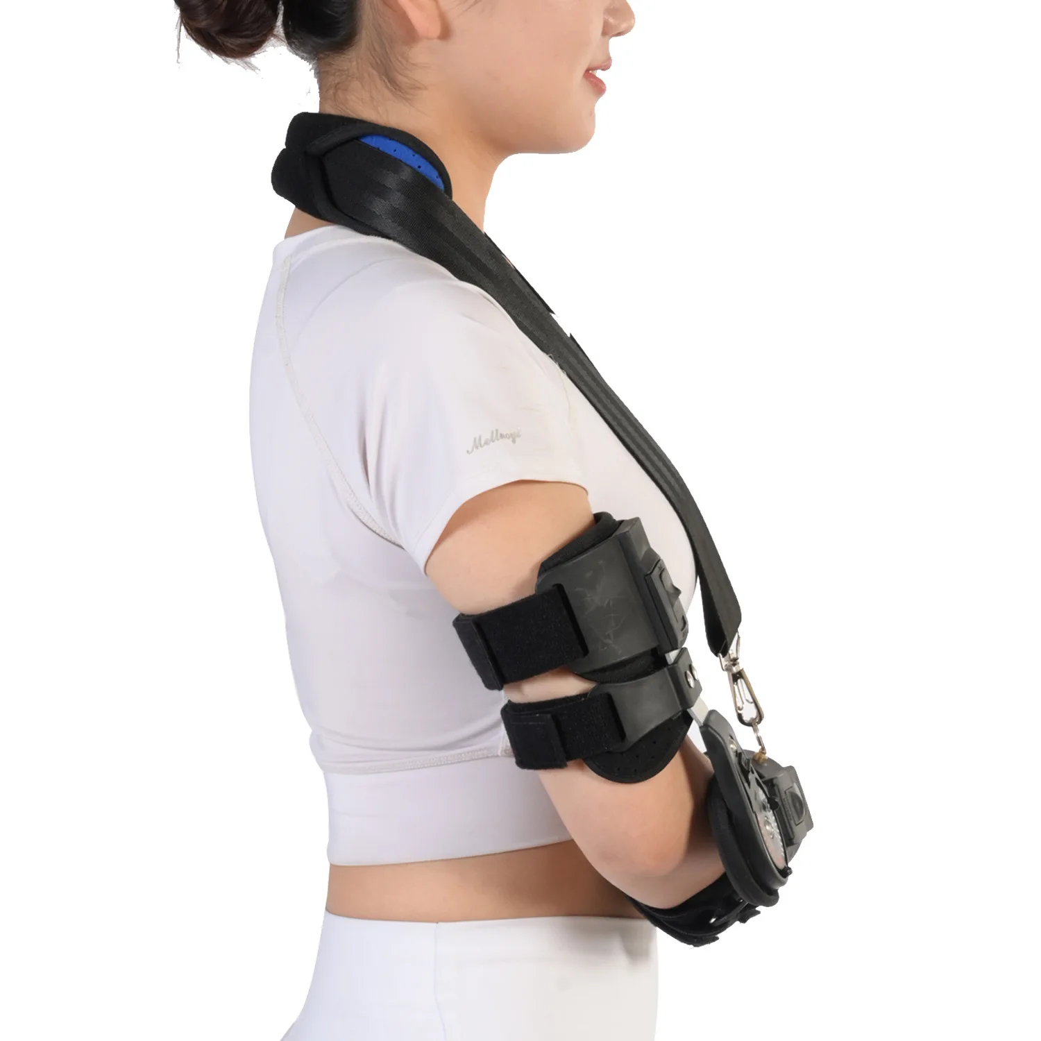 New Elbow Joint Fixation Brace ROM Hinged Shoulder Arm Sling Forarm Braces Support Splint Orthosis Adjustable Sling 3
