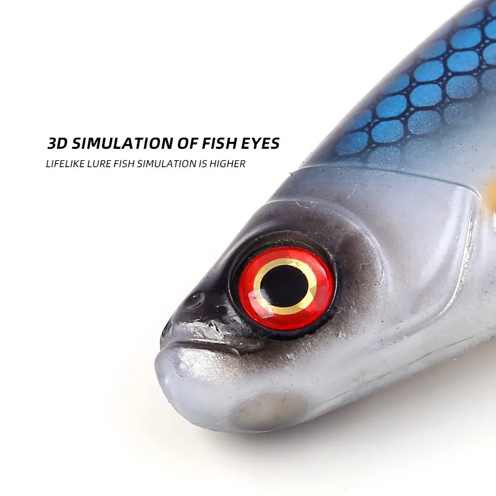 3D-Augen-Simulations-Angelköder, realistischer Shad-Köder, weicher Swimbait aus Silikon, T-Schwanz-Softbaits für Barschangeln – Detail 3