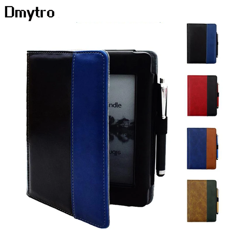 Custodia Flip In Pelle Pu Per Kindle Touch (2012 Vecchio Modello) Anche Per Kindle Modello D01200 Cover Custodia Patchwork Bicolore