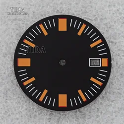 Green Luminous Watch Dial - 32MM Replacement for Automatic Movement Watches (Dial - 1)