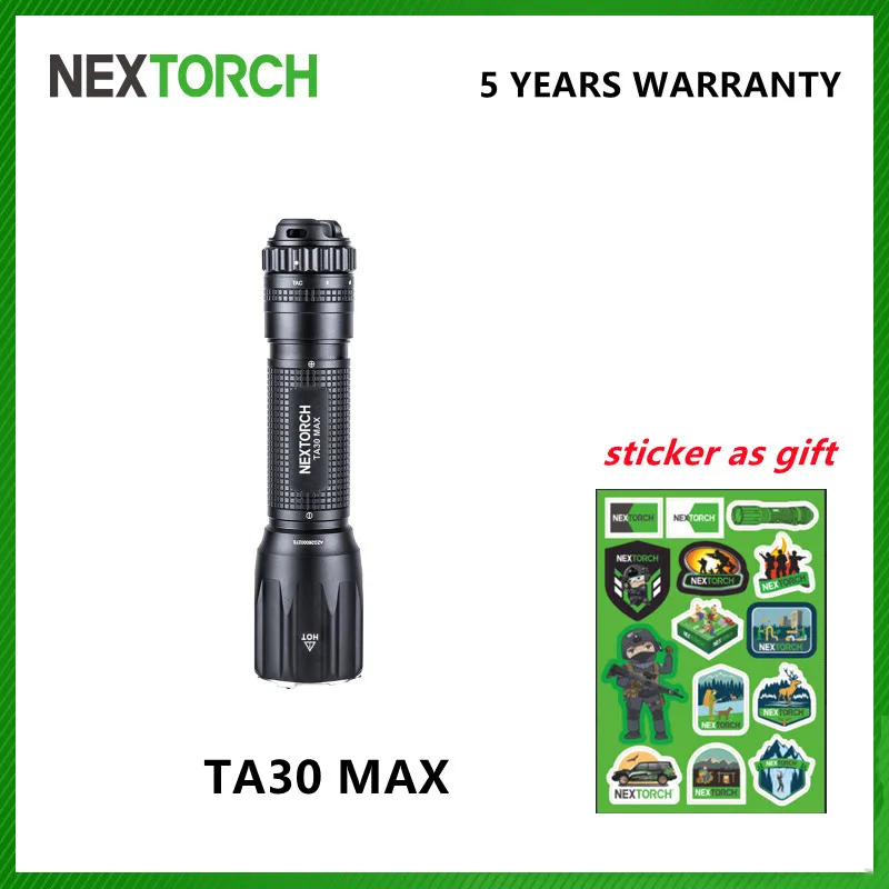 

NEXTORCH 2100 Lumens LED Tactical Torch Rechargeable LED Flashlight Ultra Bright Pocket Torch for Camping, Outdoor TA30 MAX