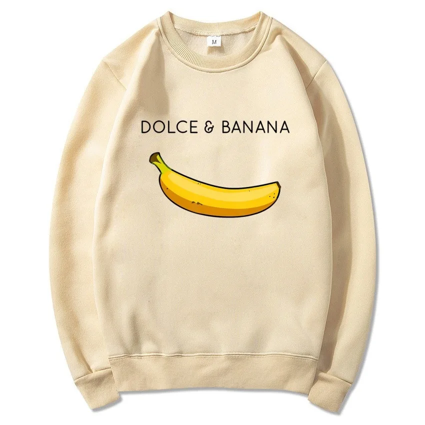Spring and Autumn Season New Fashion Trend Men's and Women's Daily Gathering Leisure Sports Loose Velvet Round Neck Sweater