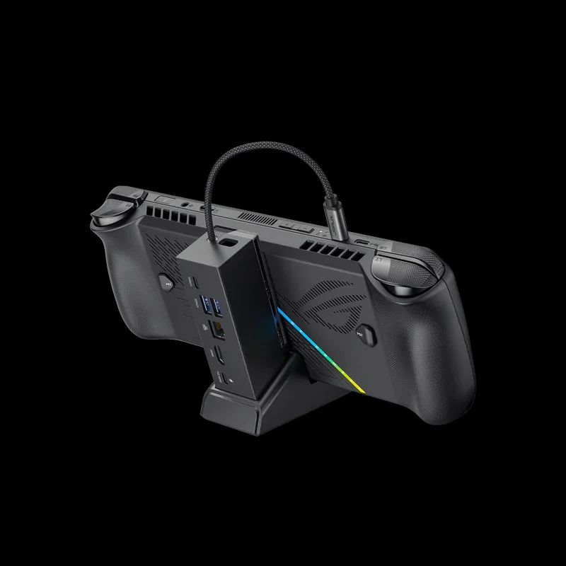 USB C 6-in-1 Docking Station for ROG Ally X, ROG Ally X Dock with HDMI 4K@120Hz,Gigabit Ethernet,PD 100W Charging for ROG Ally X 1