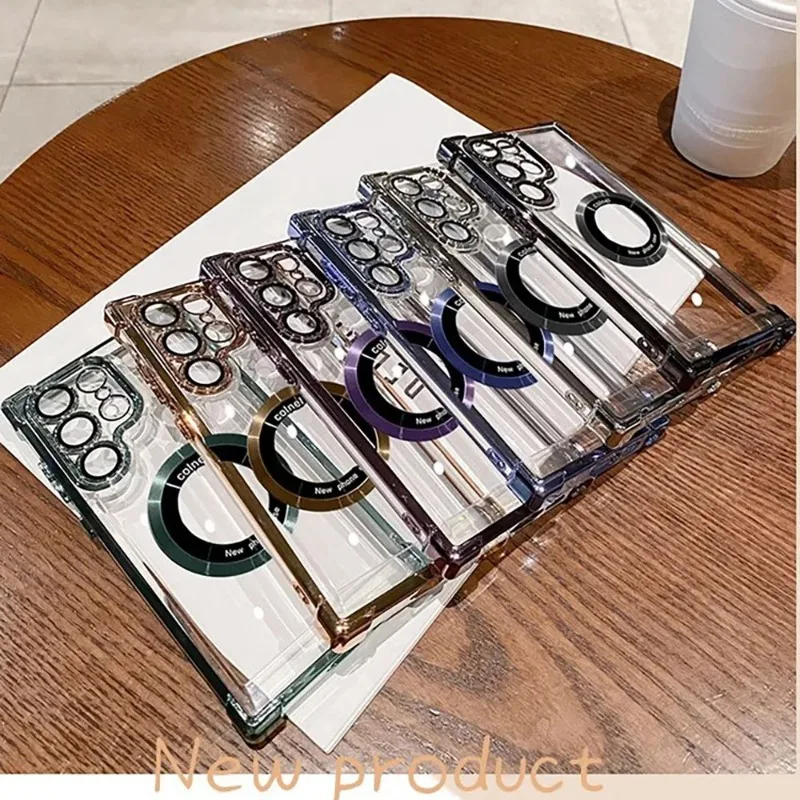 Magsafe Plating Magnetic Phone Case with Wireless Charging Support