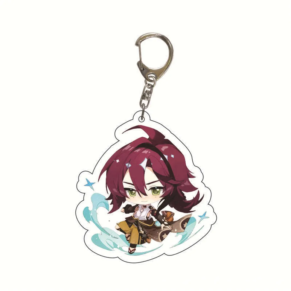 Anime Cartoon Figure Keychain Pendant – Game Impact Character Collection Badge