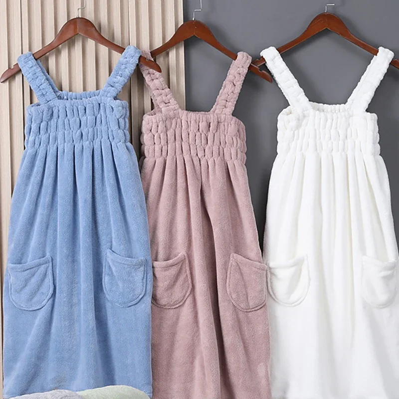 82x140cm Large Bath towels For Body coral velvet Bath Skirt Fashion Lady Wearable Fast Drying Beach Spa Bathrobes Towels bath towel