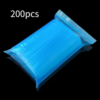 Plastic Bag Blue Self Sealing Pouch Semi Transparent Packaging Bag Double-layer Thickness of 0.12mm Dustproof and Moisture-proof 1