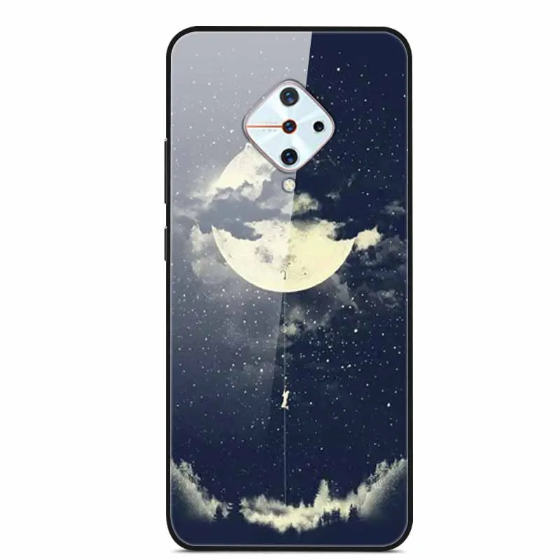 Premium Tempered Glass Back Case with Soft Bumper