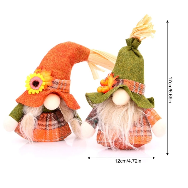 Aranyos Őszi Gnome Tök Arc Nélküli Baba Napraforgó Svéd Nisse Tomte Elf Törpe Plüss Karácsony Hálaadás Dekoráció - Image 6