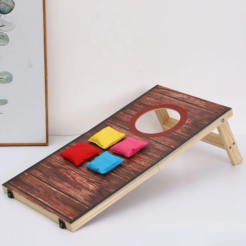 Cornhole Set Outdoor Game Carrying Case Foldable Cornhole Game For Kids And Adult Indoor Or Outdoor Backyard Toss Games