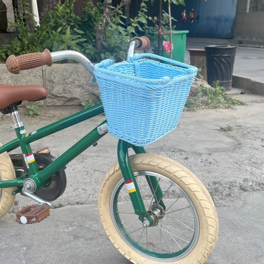 Waterproof Cute Square Bicycle Handlebar Basket with Handles