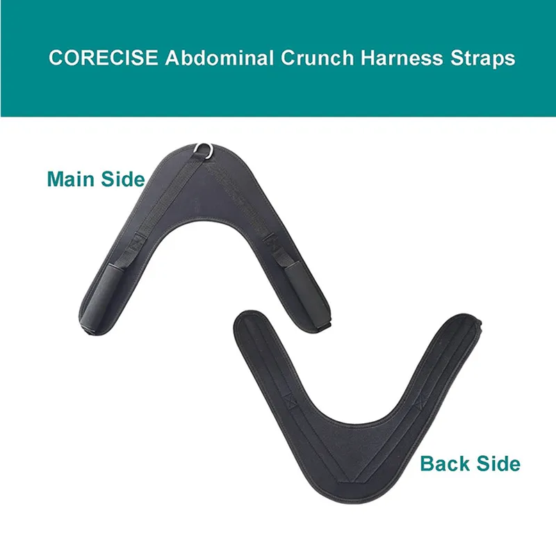 Description Picture 6 of itemNylon Fitness Abdominal Crunch Straps Ab Exercise Pulling Harness Shoulder Strap Belt Home Barbell Gym Equipment Accessories