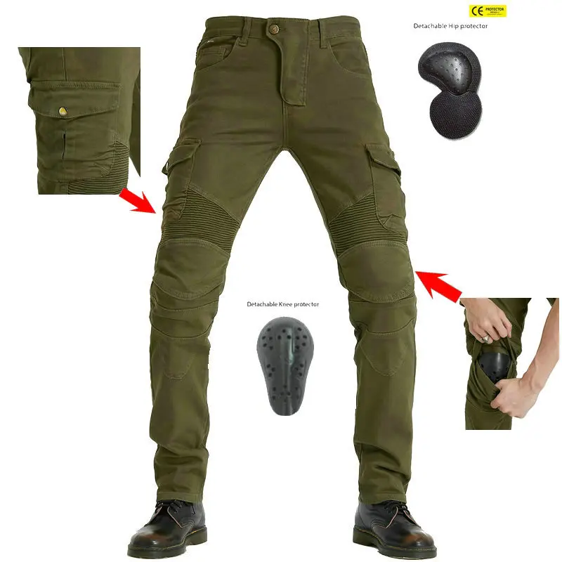 

Leisure Cycling Motorcycle Pants Moto Protective Trousers Tooling Locomotive Jeans Pants For Women Men