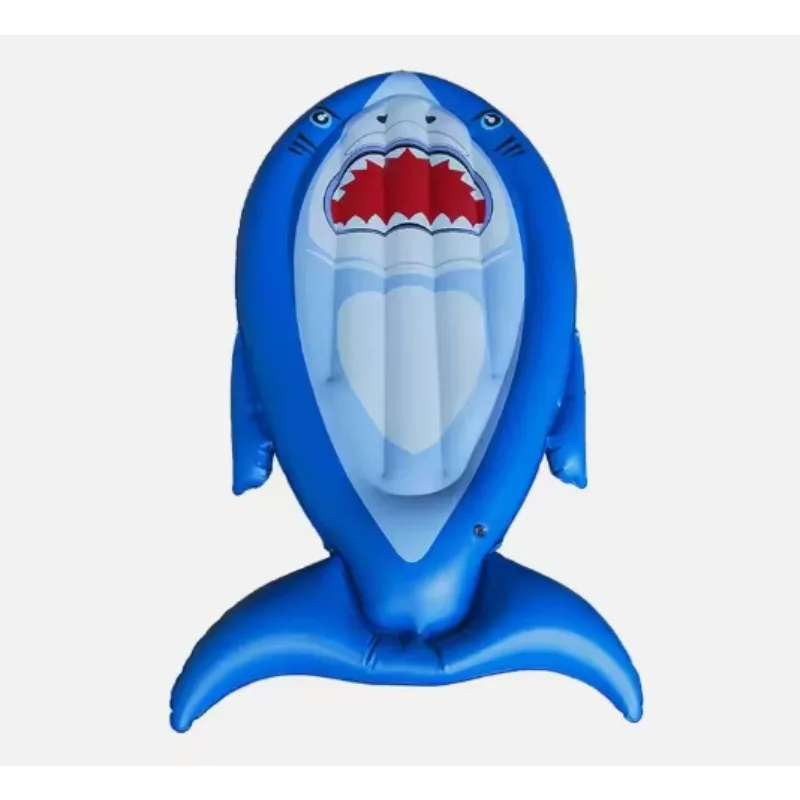 Inflatable Toddler Travel Air Bed Shark Foldable PVC Kids Outdoor Camping Beach Mattress for Children