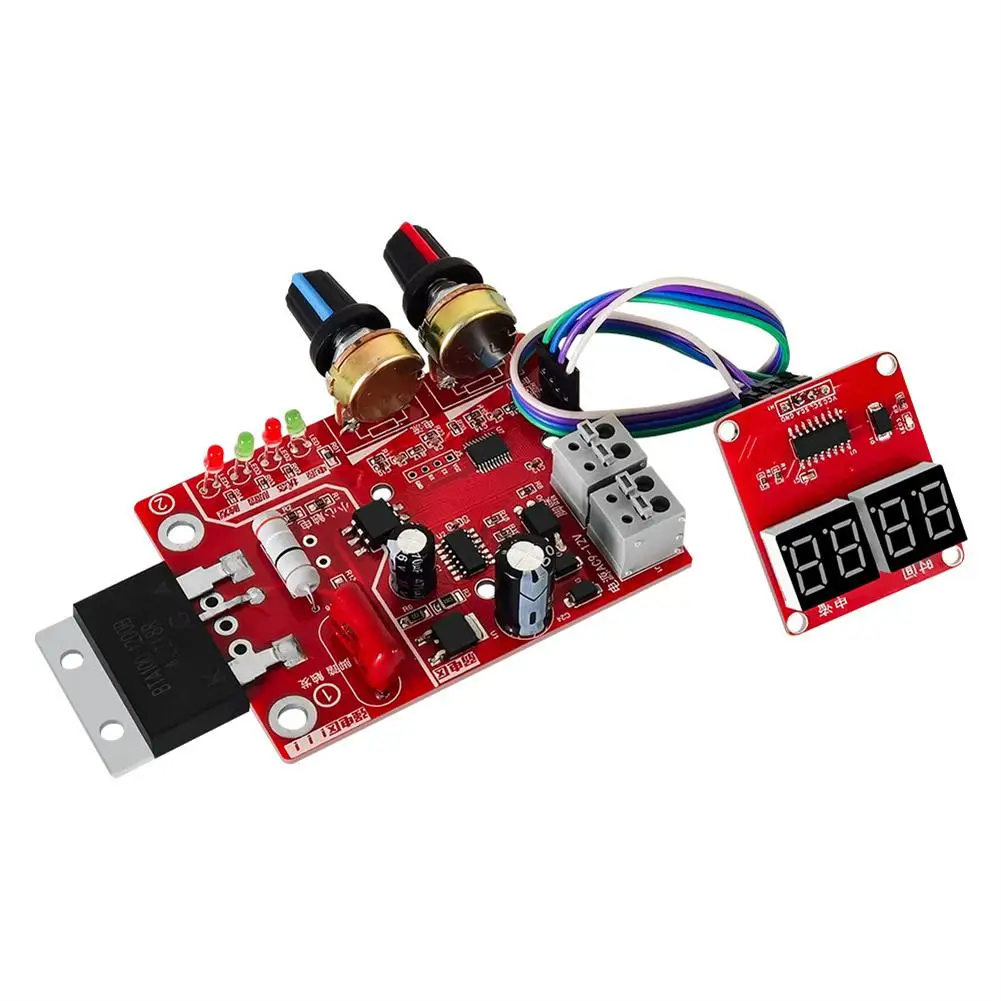 40A/100A Spot Welding Machine Control Board Welder AC 110V 220V To 9V Transformer Controller Board Timing Current Time Current