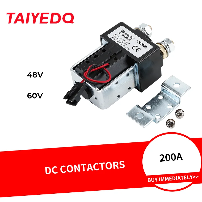 Contatores do Contator da C.c. da Capacidade 48v 60v 60v do Interruptor do Contato de Tsw85m 200a para o Sistema de Controle Eletrônico