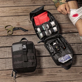 Molle EDC Pouch First Aid Kit Outdoor Climbing Camping Equipment Medicine Storage Bag Hunting Accessories for Hiking Travel Home 2