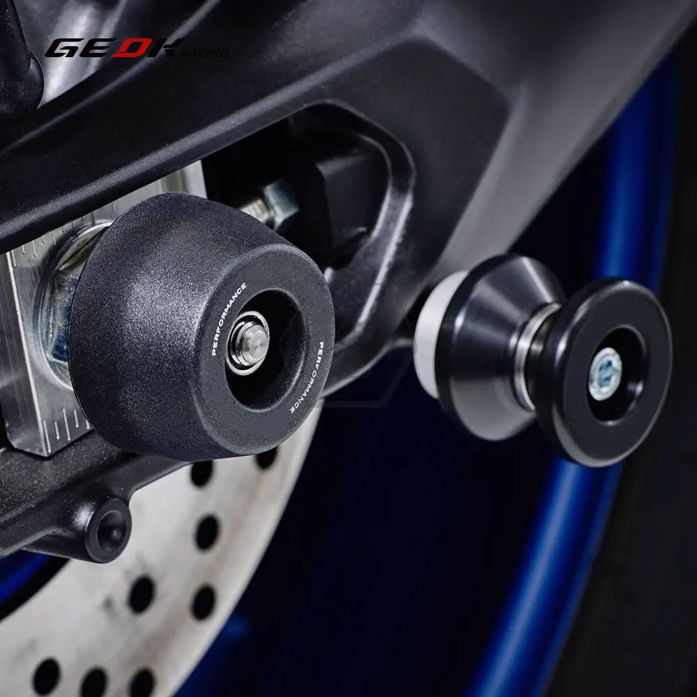 Motocicleta Eixo Dianteiro Garfo Bater Slider, Protetor Da Roda Traseira, YAMAHA YZF-R1 YZF-R1M 2015 ~ 2023 Acessórios