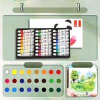 12/24 Color Watercolor Paint Set, 5ml, waterproof portable art rich pigment, suitable for DlY, painting, oil painting, canvas 4