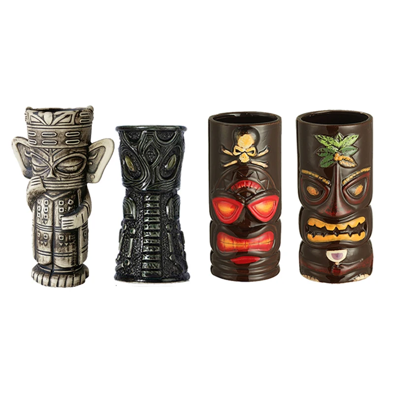 Ceramic Tiki Mugs for Tiki Bar