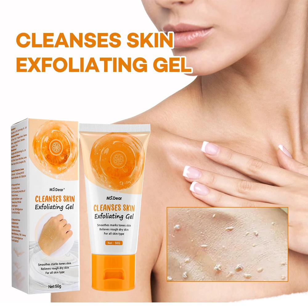 50g Body Exfoliating Gel For Dead Skin Removal Skin Rejuvenation Lightening Body Peeling Gel Facial Scrub Cleansing Cream