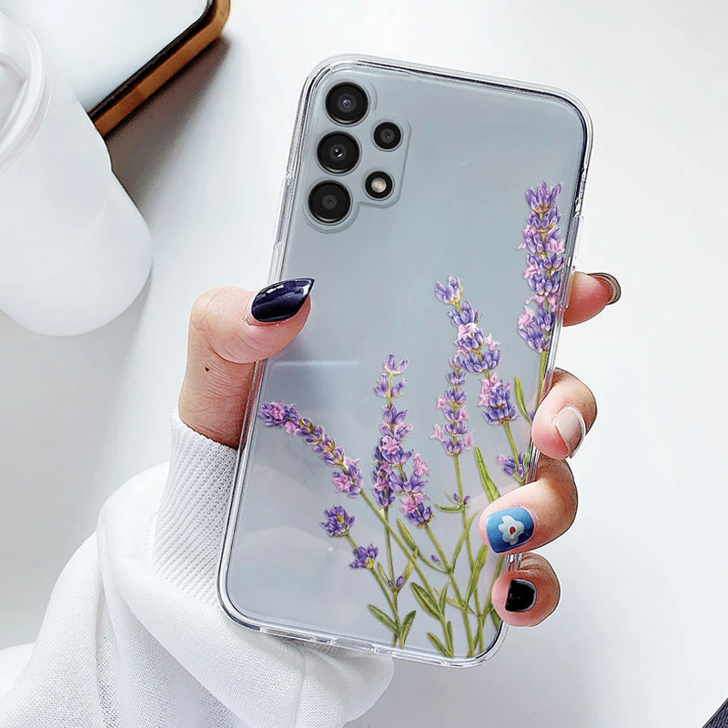 Floral Transparent Soft Silicone Phone Case - Flower TPU Cover