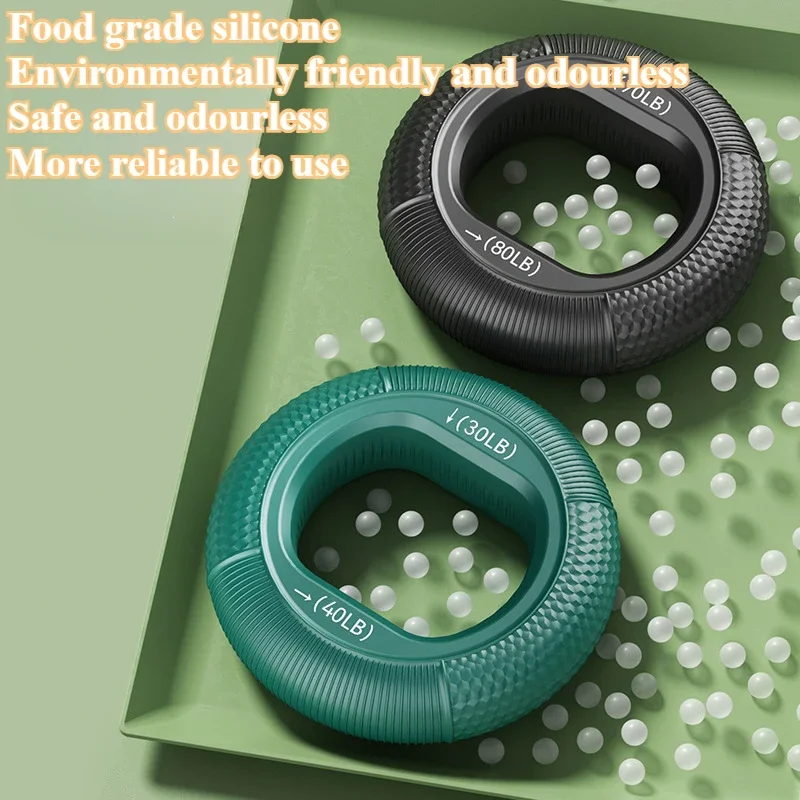 Silicone Finger Gripper Ring Hand Muscle Strengthener Wrist Finger Trainer Exercise Carpal Expander Workout Fitness Device