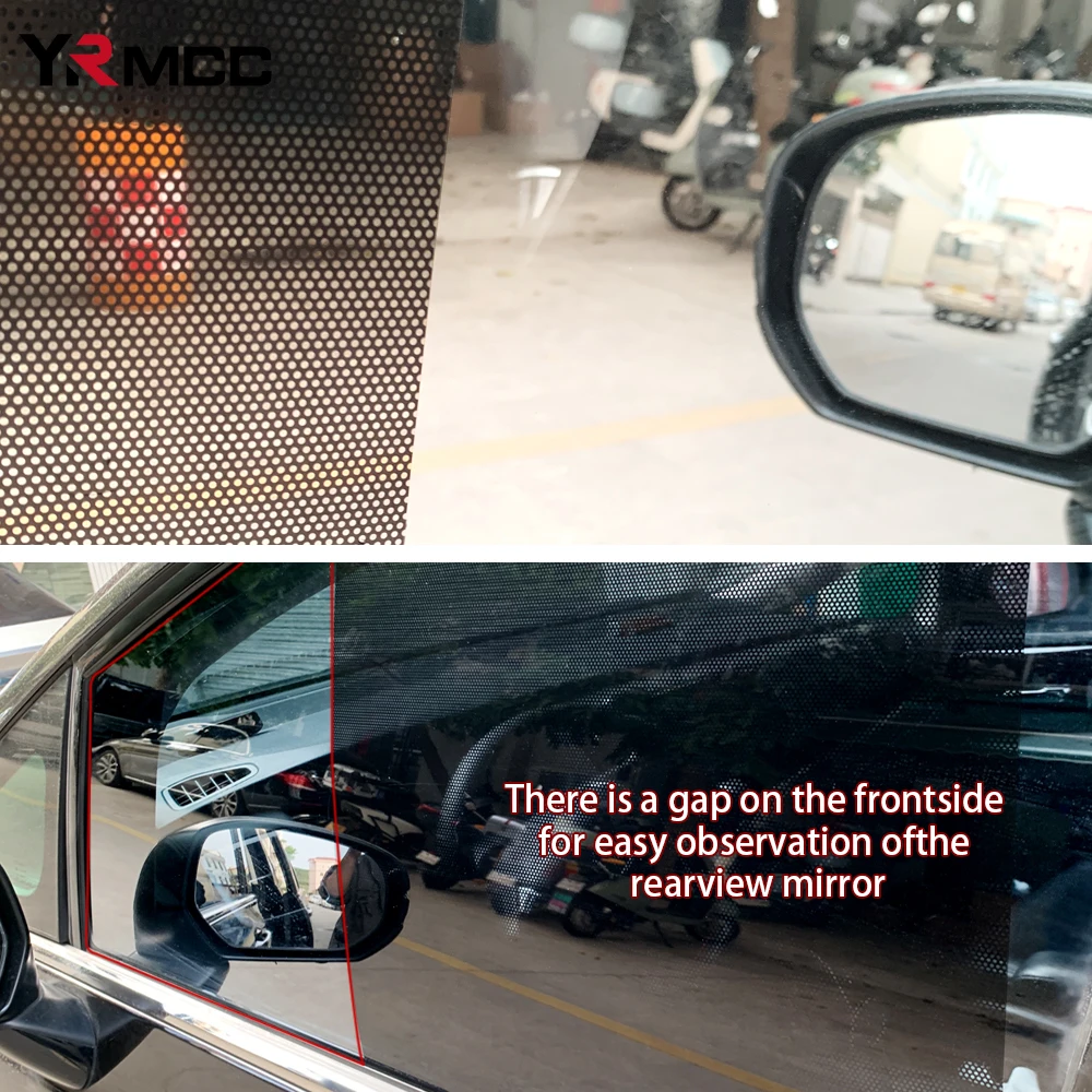 Car Window Sunshade 2pcs Car Window Electrostatic Shade Sticker Static Electricity UV Protector Home Glass Greenhouse Shade Auto Accessories