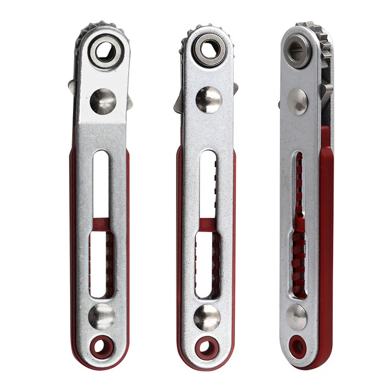 

Mini Ratchet Wrench Screwdriver 1/4 Inch Drive Socket Hex Screwdriver Bit Dual-Drive Head Ratchet Wrench Tool With Two Heads