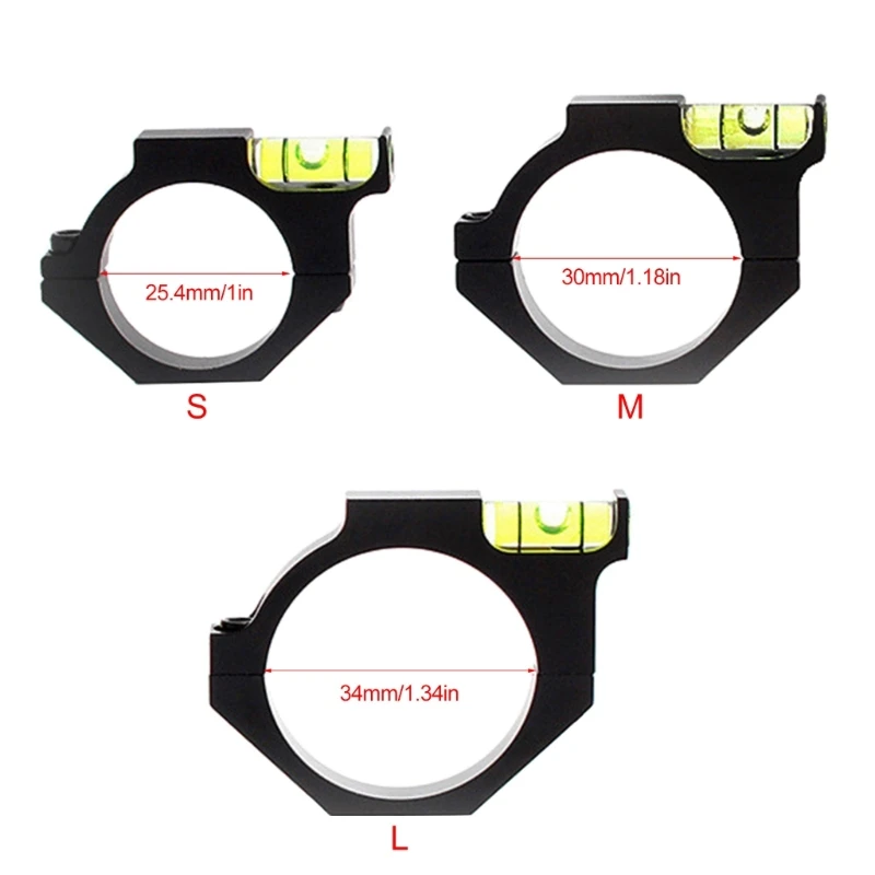 Precisions Scope Leveling Shooting 1in Rings Reducers Smooth Scope Bubble Level Indicator Clamps Mount