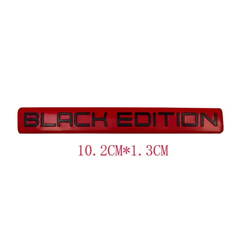 Black Limited Edition 3D Metal Racing Sport Emblem Badge - Sleek and Stylish Car or Motorcycle Accessory Sticker
