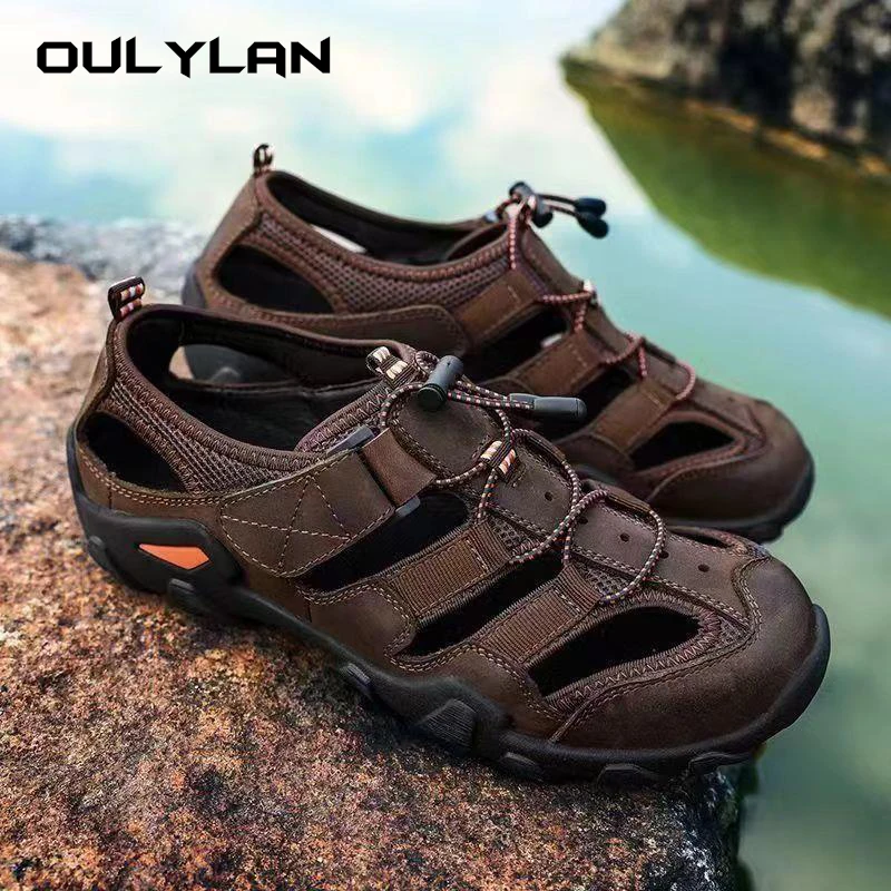 HUMTTO Sandalias De Verano Para Exterior Para Hombr, Zapatos De Senderismo Transpirabl, Sandalias De Playa Para Agua, Zapatillas Acuáticas Para Acampar, Calar, HT- 710445 A / Zapatillas Deportivas