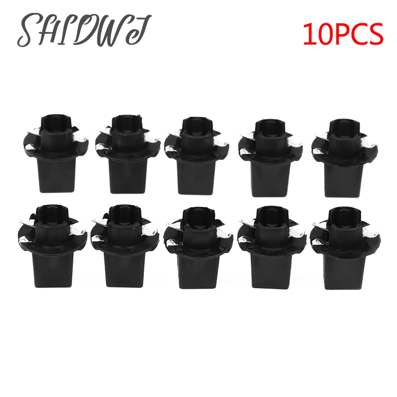 

10Pcs T5 B8.5D Twist Lock Plug and Play Bulb Holder Sockets For Instrument Gauge Speedometer Cluster Dash